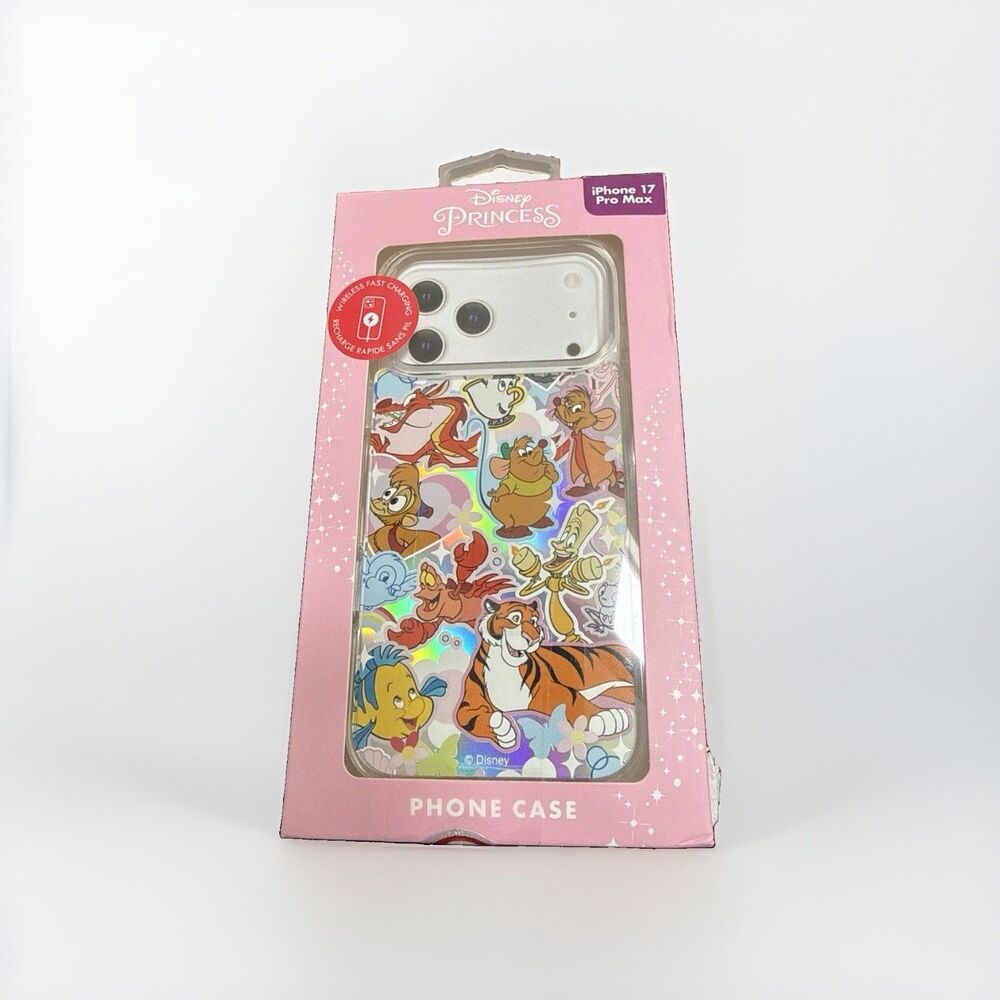 Disney Princess Sidekicks iPhone 17 Pro Max Case Flounder Lumineer Chip New